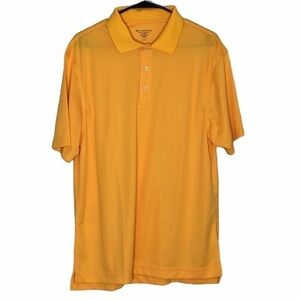 Harriton gold short sleeve polo shirt, NWOT medium